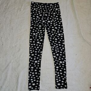 True Rock Black All Over Star Leggings Edgy Emo Women L/XL *Fits Like Medium*